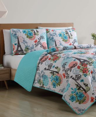 VCNY Home - Eiffel Reversible 3-Pc. Full/Queen Quilt Set