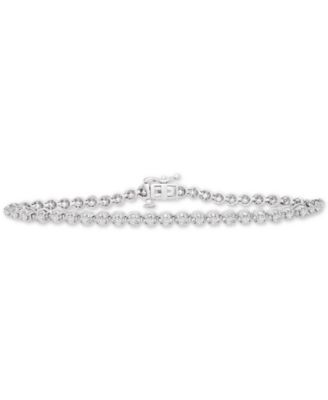 Macy's - Diamond Tennis Bracelet (1-1/20 ct. t.w.) in 14k White Gold or 14k Yellow Gold, 7-3/4"