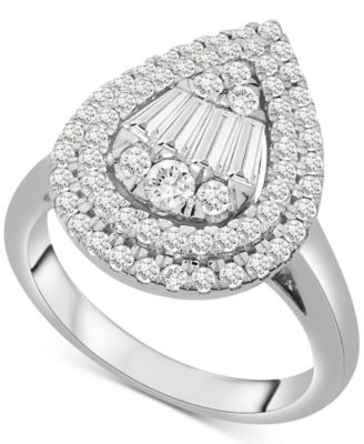 Wrapped in Love - Diamond Teardrop Cluster Statement Ring (1 ct. t.w.)