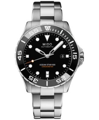 Mido - Men's Swiss Automatic Ocean Star 600 Chronometer Stainless Steel Bracelet Watch 44mm