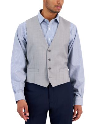 Calvin Klein - Men's Slim-Fit Stretch Solid Suit Vest