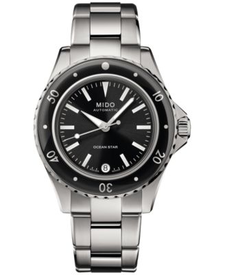 Mido - Women's Swiss Automatic Ocean Star Stainless Steel Bracelet Watch 37mm