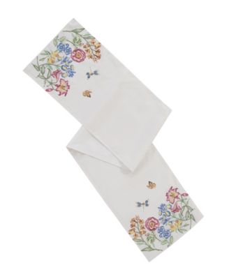 Lenox - Butterfly Meadow Garden Embroidered Runner