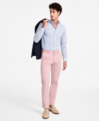 Michael Kors - Men's Classic-Fit Cotton-Blend Dress Pants