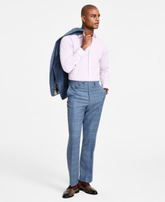 Tayion Collection - Men's Classic-Fit Plaid Suit Pants