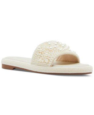Madden Girl - Amorre Embellished Platform Slide Sandals