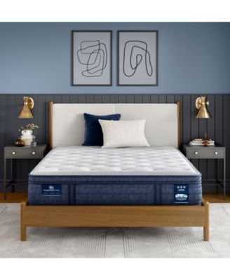 Serta - iComfortPro Dartmouth 15" Latex Foam Plush Pillow Top Mattress Set - Twin XL
