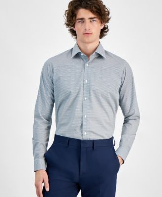 Hugo Boss - Men's Valerio Poplin Modern-Fit Dress Shirt