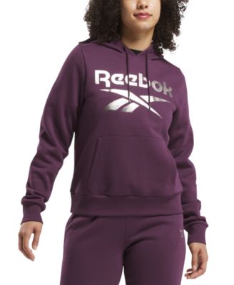 Reebok - Women's Metallic Foil Logo Pullover Hoodie