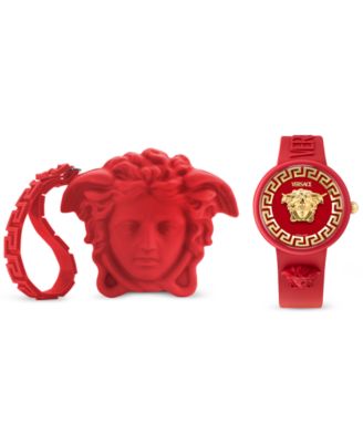 Versace - Women's Swiss V-Pop Red Silicone Strap Watch 39mm