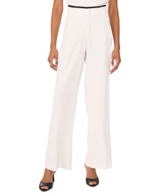 Vince Camuto - Women's Solid-Color Pleated Wide-Leg Pants