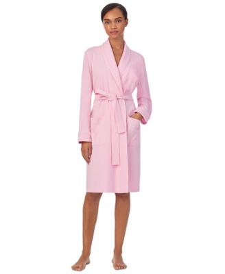 Lauren Ralph Lauren - Women's Quilted-Collar Cotton Robe