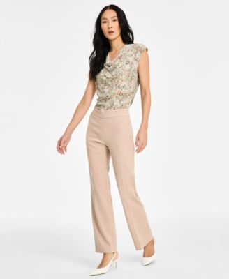 Anne Klein - Women's Mid Rise Pull-On Pants
