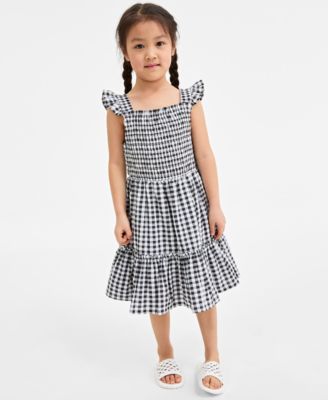 On 34th - Toddler Girls Gingham Smocked Dress
