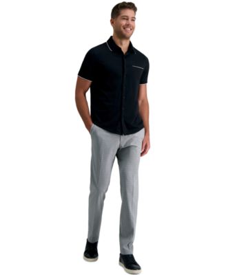 Kenneth Cole Reaction - Men's Slim-Fit Performance Stretch Mini-Plaid Dress Pants