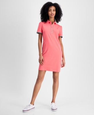 Tommy Hilfiger - Women's Puff-Sleeve Polo Dress
