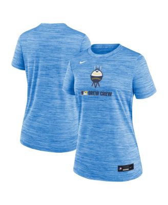 Nike - Women's  Powder Blue Milwaukee Brewers Authentic Collection City Connect Velocity Performance T-Shirt