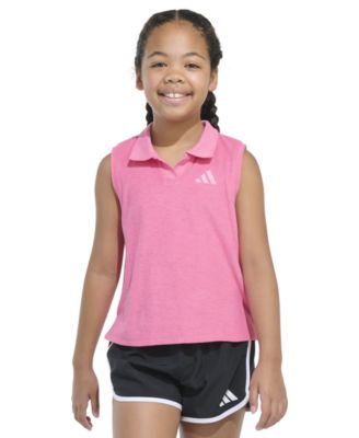 adidas - Big Girls Sleeveless Terry Polo Tank Top
