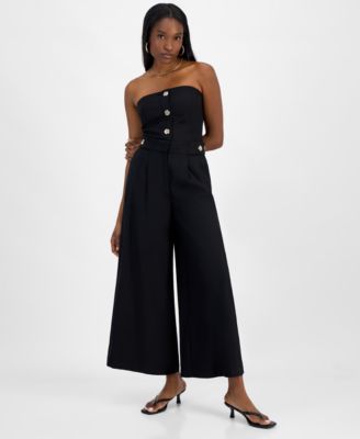 Bar III - Women's Wide-Leg High-Rise Pants