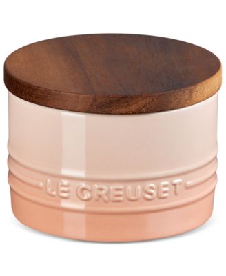 Le Creuset - Stoneware Signature Salt Cellar with Wood Lid, 7-Oz.