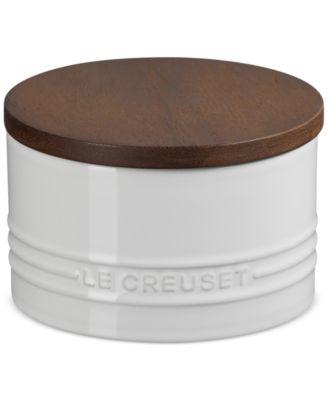 Le Creuset - Stoneware Signature Canister with Wood Lid, 16-Oz.