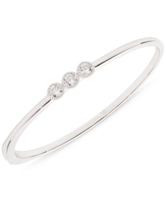 Lauren Ralph Lauren - Sterling Silver Cubic Zirconia Bangle Bracelet