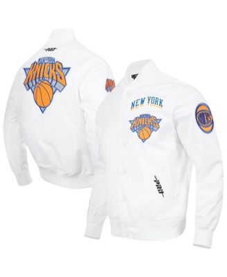 Pro Standard - Men's White New York Knicks 2024/25 City Edition Chenille Satin Full-snap Jacket