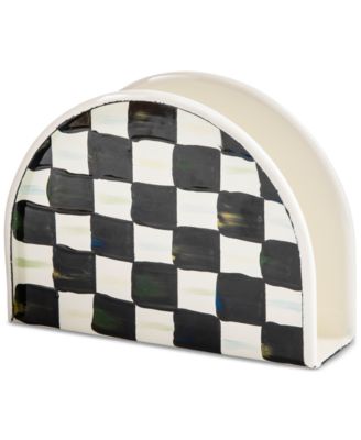 Mackenzie-Childs - Courtly Check Enameled Steel Napkin Holder