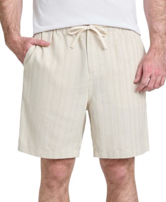 GUESS - Men's Regular-Fit Fletcher Linen Drawstring Shorts