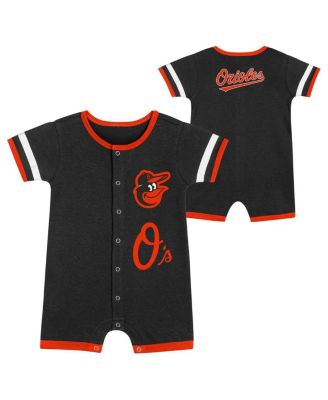 Outerstuff - Newborn Black Baltimore Orioles Double Hit Coveralls Shorts