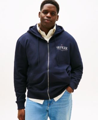 Tommy Hilfiger - Men's Big & Tall Zip Logo Hoodie