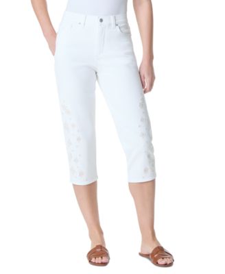 Gloria Vanderbilt - Women's Amanda Embroidered Capri Jeans