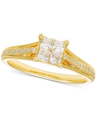 Macy's - Diamond Ring (3/8 ct. t.w.) in 10k Yellow Gold