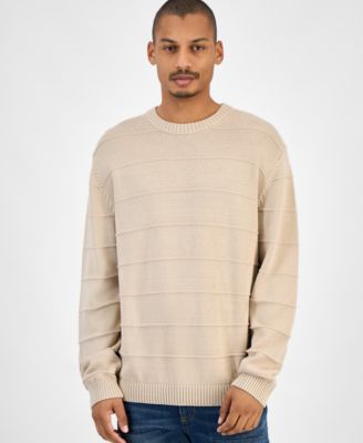 Sun + Stone - Men's Ribbed Crewneck Sweater, Macy's Exclusive
