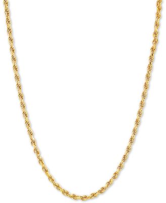 Giani Bernini - Rope 18" Chain Necklace in 18k Gold-Plated Sterling Silver