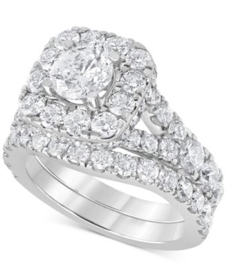 Macy's - Diamond Bridal Set (4 ct. t.w.) in 14k White Gold