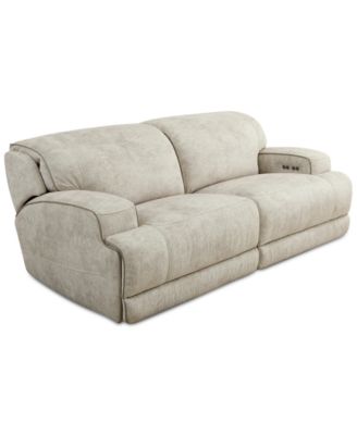 Furniture - Sebaston 2-Pc. Fabric Sofa with 2 Power Motion Recliners