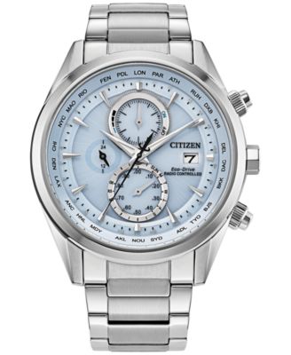 Citizen - Men's Chronograph Sport Luxury Radio Control Stainless Steel Bracelet Watch 43mm