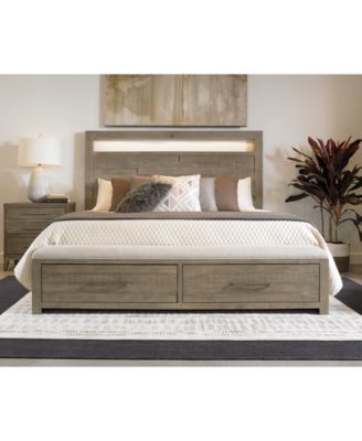 Furniture - Intrigue Bedroom 3-Pc. Set (King Bed, Three-Drawer Nightstand & Dresser)