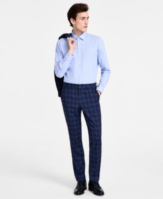 Hugo Boss - Men's Modern-Fit Plaid Suit Pants
