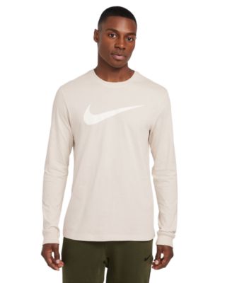 Nike - Men's Sportswear Relaxed Fit Long-Sleeve Swoosh Logo T-Shirt