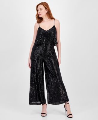 RACHEL Rachel Roy - Women's Veronica Sequined Jumpsuit