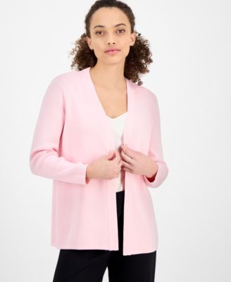 AK Anne Klein - Petite Newport Open-Front Cardigan