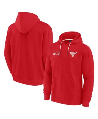 Fanatics - Men's and Women's Red Chicago Bulls Elements Super Soft Fleece Pullover Hoodie