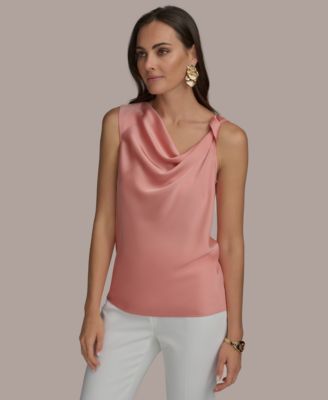 Donna Karan New York - Women's Mock-Neck Sleeveless Top