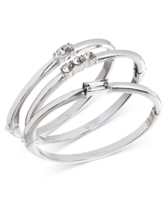 On 34th - 2-Pc. Set Freshwater Pearl Charm Bangle Bracelets