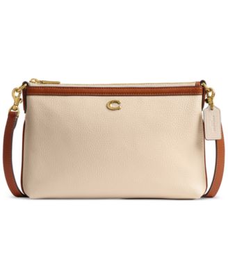 COACH - Refined Pebble Leather Legacy Zip Top Smal Crossbody