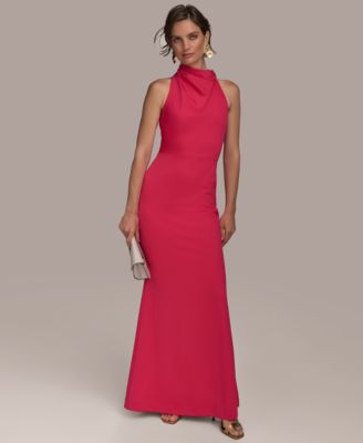 Donna Karan New York - Women's Hardware Halter Neck Sleeveless Gown
