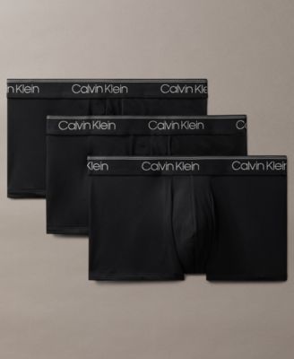 Calvin Klein - Men's 3-Pack Microfiber Stretch Low-Rise Trunks