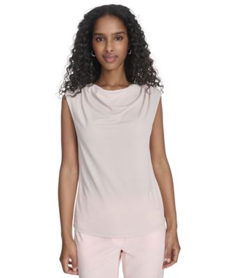 Calvin Klein - Petite Sleeveless Cowlneck Top